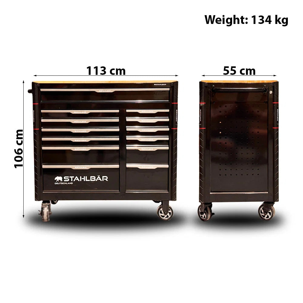 Stahlbär 10/13 – Tool trolley with tools, 13 drawers, 473 pcs