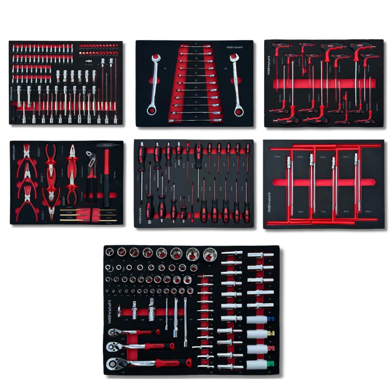 Wöhrstahl 7/7 – Tool trolley with tools, 7 drawers, 267 pcs Cr-V