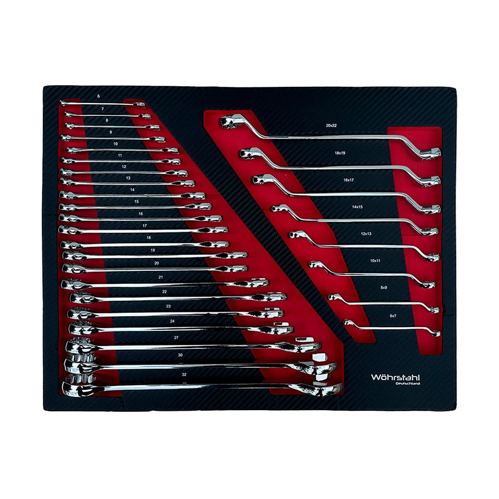 Wöhrstahl 10/12 – Tool trolley with tools, 12 drawers, 350 pcs Cr-V
