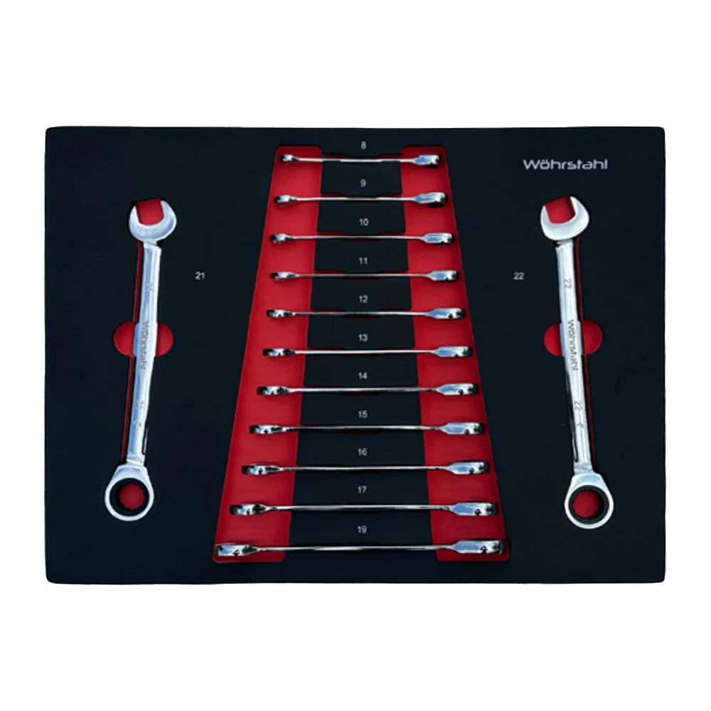 Wöhrstahl 7/7 – Tool trolley with tools, 7 drawers, 267 pcs Cr-V