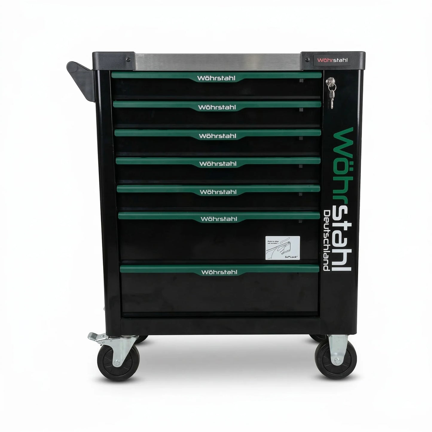Wöhrstahl 7/7 – Tool trolley with tools, 7 drawers, 267 pcs Cr-V