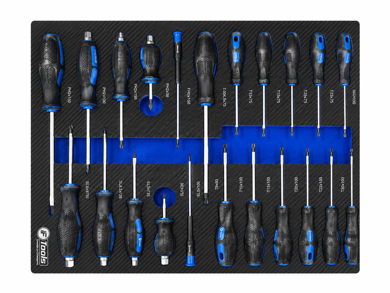 FTools 12/12 – Tool trolley with tools, 12 drawers, 521 pcs