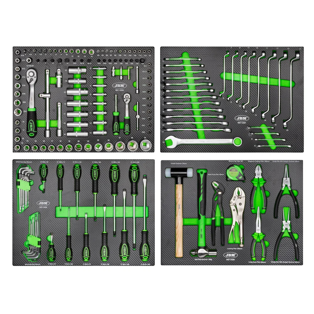 JBM – Tool trolley with tools, 7 drawers, 172 pcs