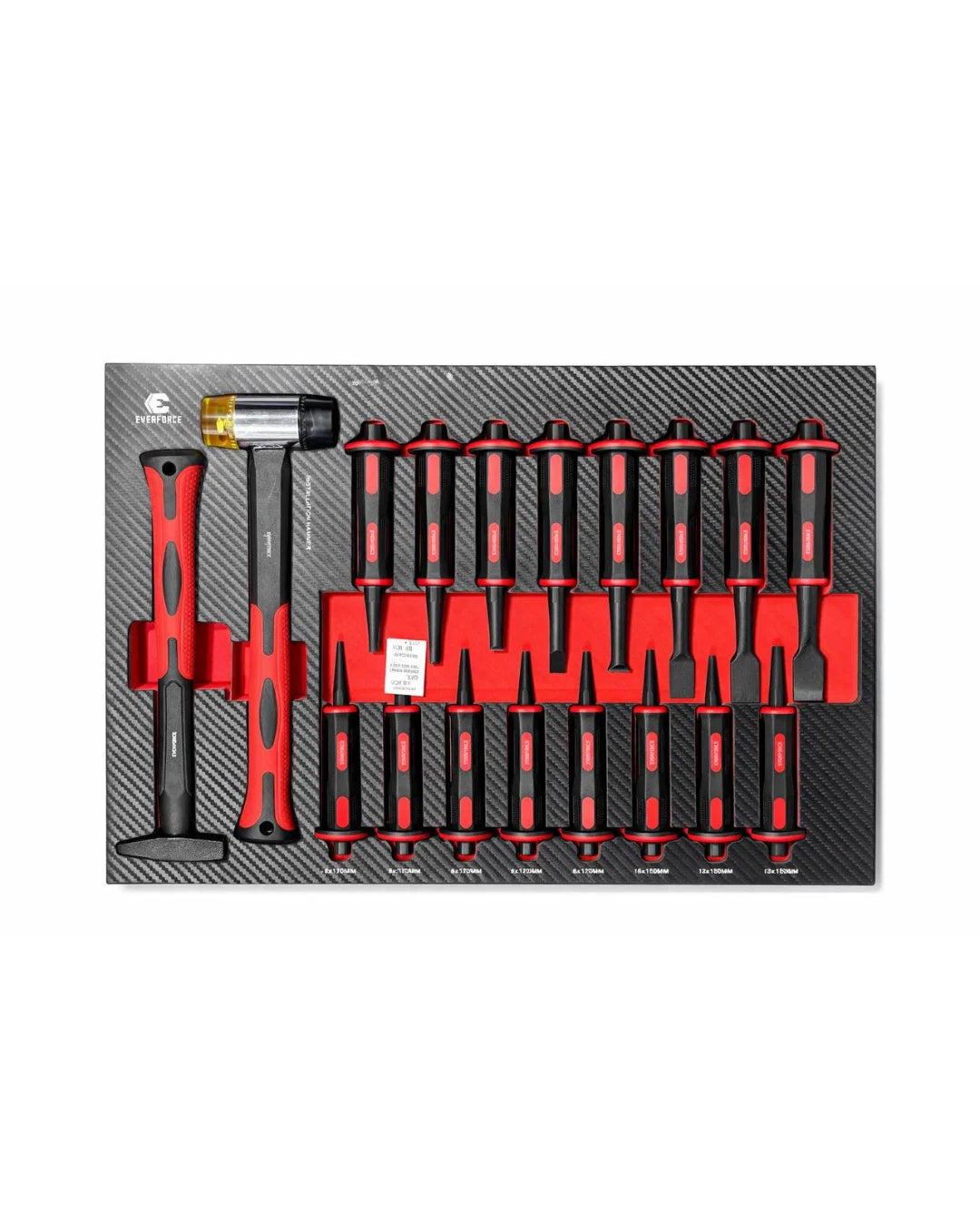 EVERFORCE – Tool trolley with tools, 12 drawers, 300 pcs