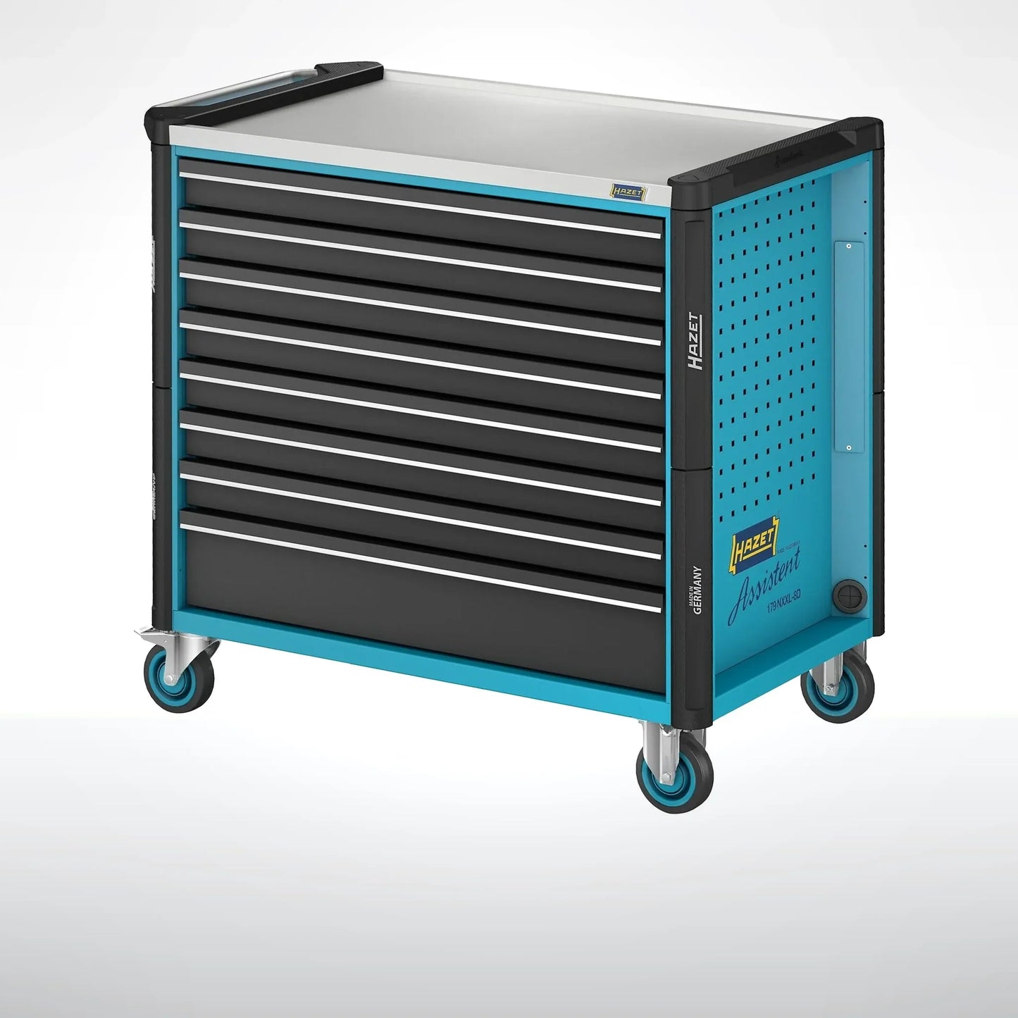 HAZET 179NXXL-8D Assistent – Tool trolley with tools, 8 drawers, 619 tools