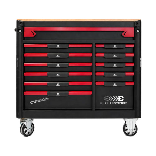 EVERFORCE – Tool trolley with tools, 12 drawers, 300 pcs