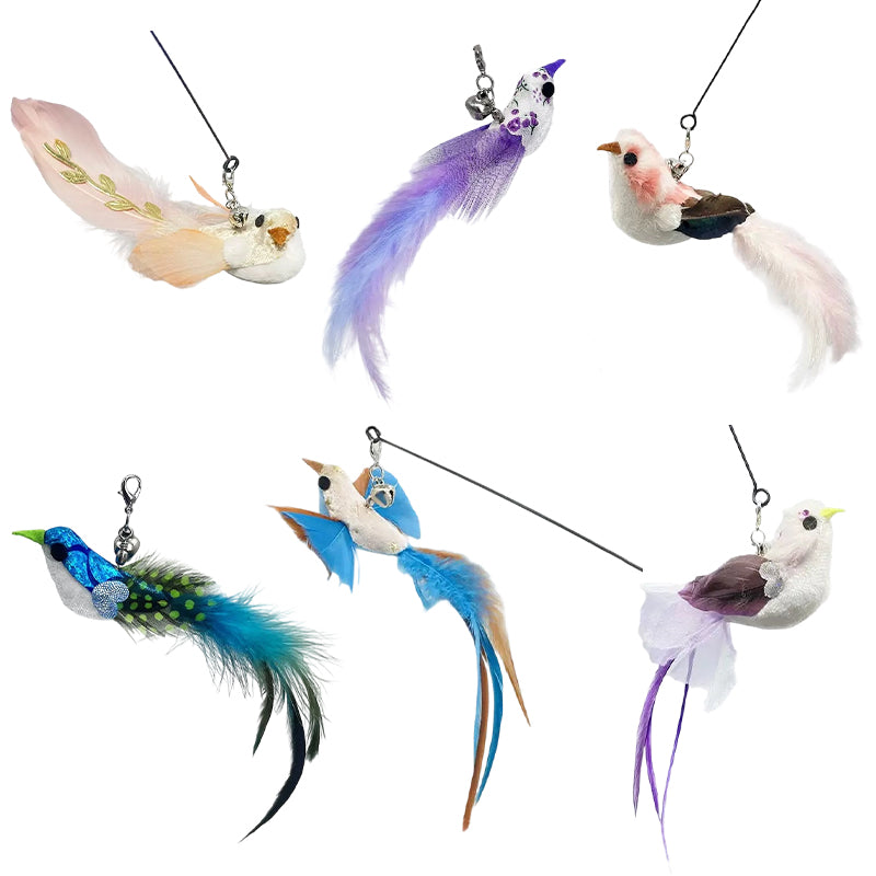 Interactive Bird Simulation Cat Toy Set