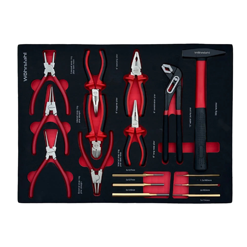 Wöhrstahl 7/7 – Tool trolley with tools, 7 drawers, 267 pcs Cr-V