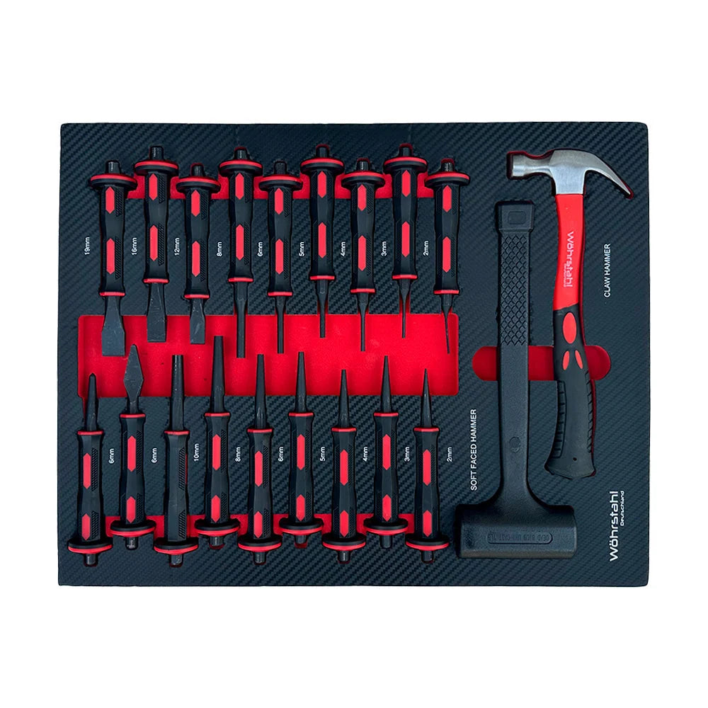 Wöhrstahl 10/12 – Tool trolley with tools, 12 drawers, 350 pcs Cr-V
