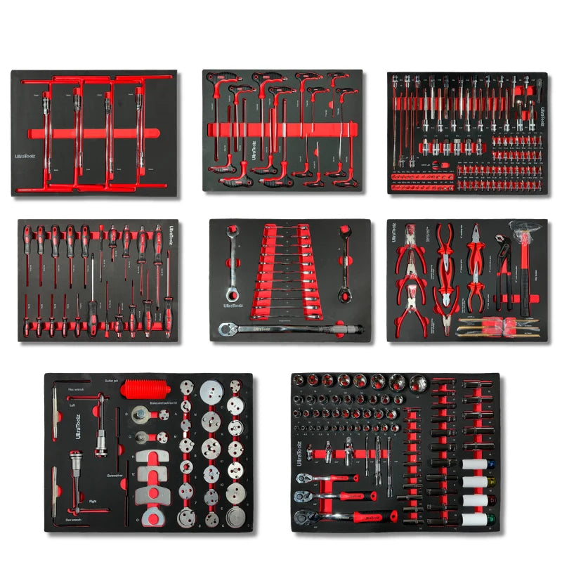 UltraToolz 8/8 – Tool trolley with tools, 8 drawers, 291 pcs