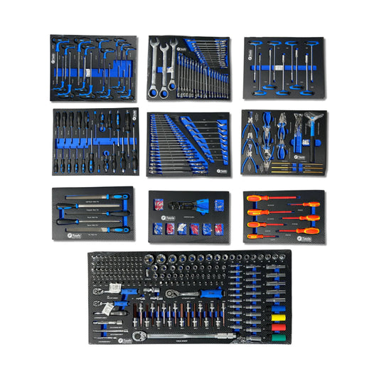 FTools 10/12 – Tool trolley with tools, 12 drawers, 380 pcs