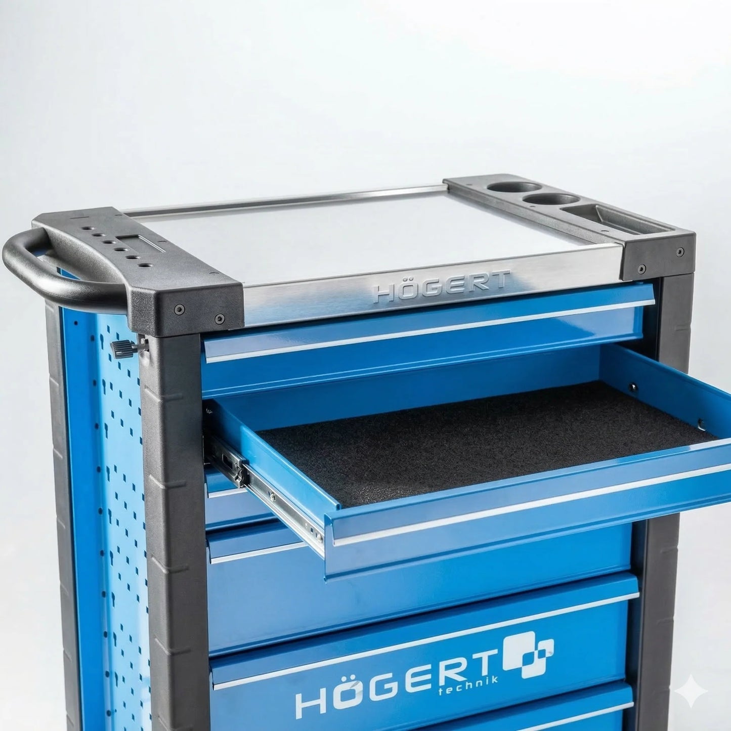Hogert Premium – Empty tool trolley, 6 drawers