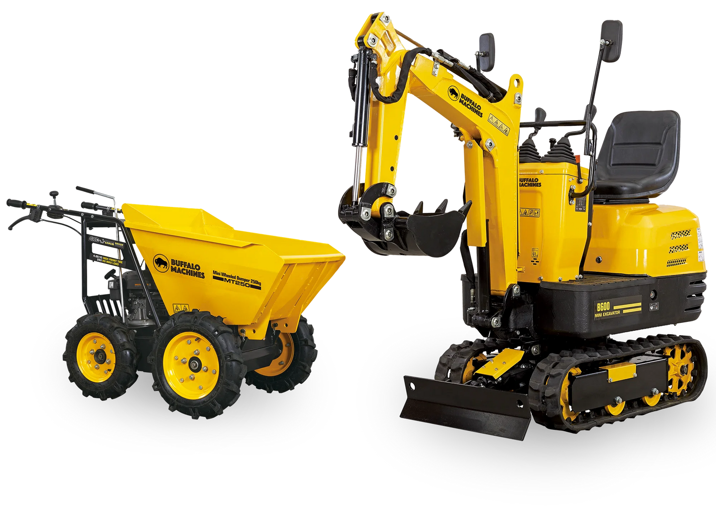Buffalo B600 Micro Digger and MT250 Dumper Package
