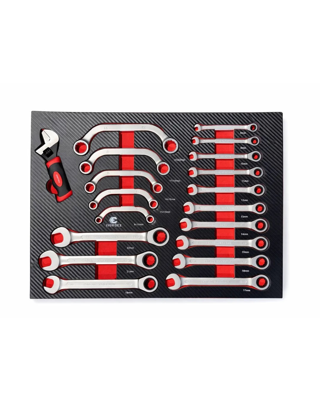 EVERFORCE – Tool trolley with tools, 12 drawers, 300 pcs
