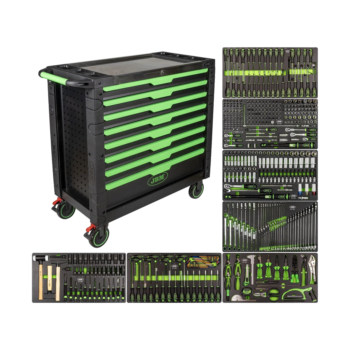 Tool trolley XL 7/8 with tools, 468 pcs