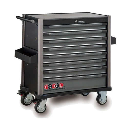 FORCE 8/8 – Tool trolley with tools, 607 pcs in foam inlays