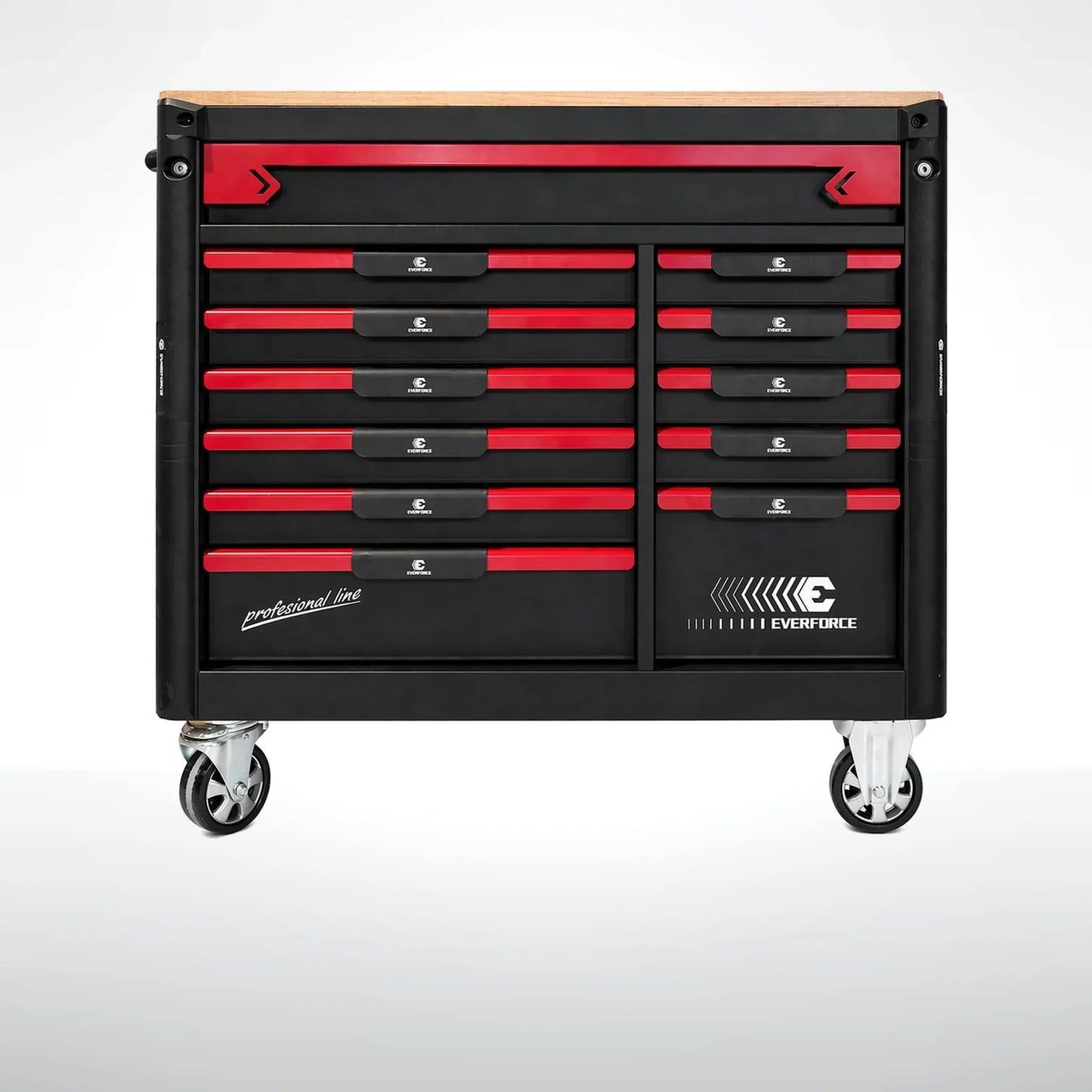 EVERFORCE – Tool trolley with tools, 12 drawers, 300 pcs