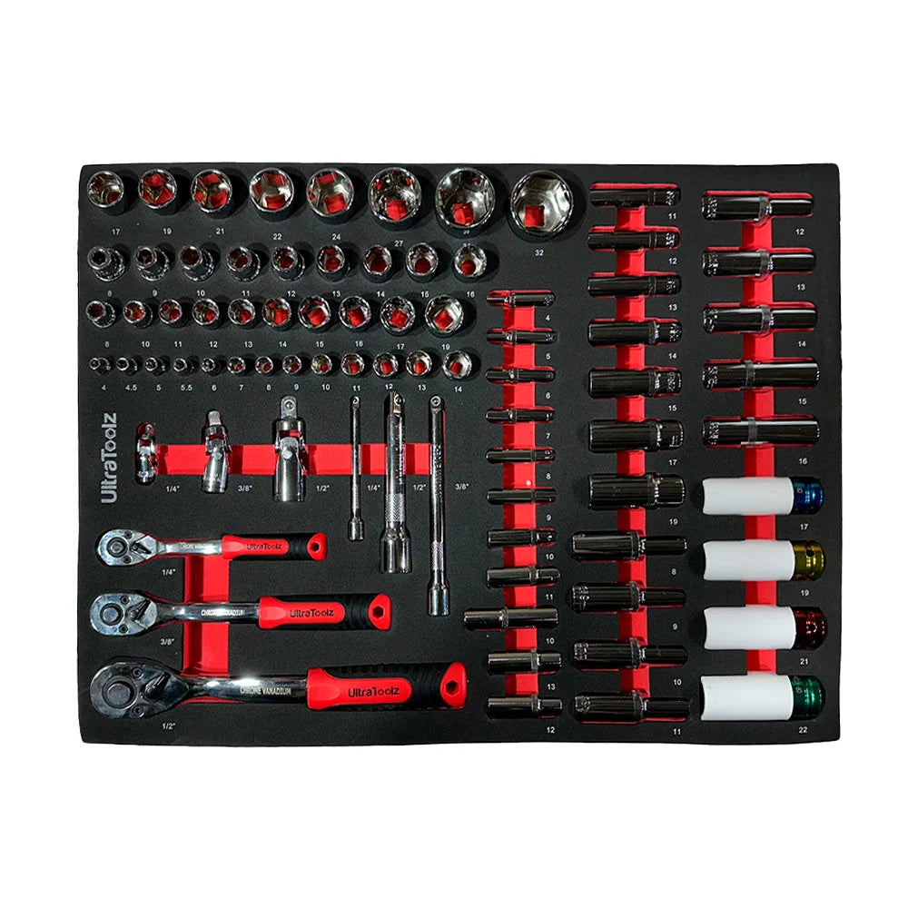 UltraToolz 8/8 – Tool trolley with tools, 8 drawers, 291 pcs
