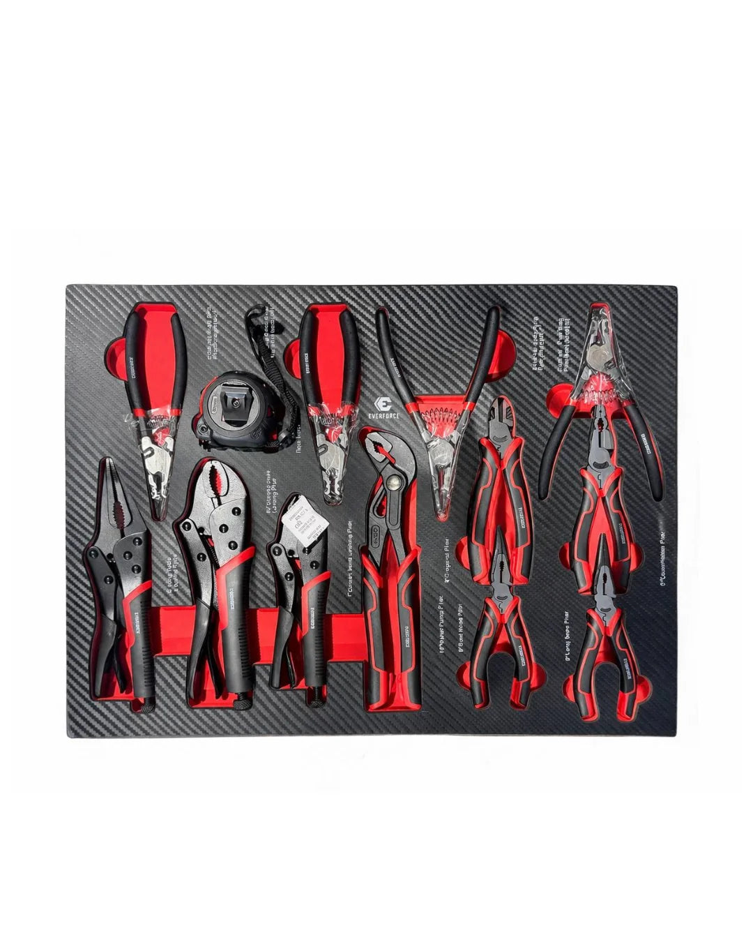 EVERFORCE – Tool trolley with tools, 12 drawers, 300 pcs