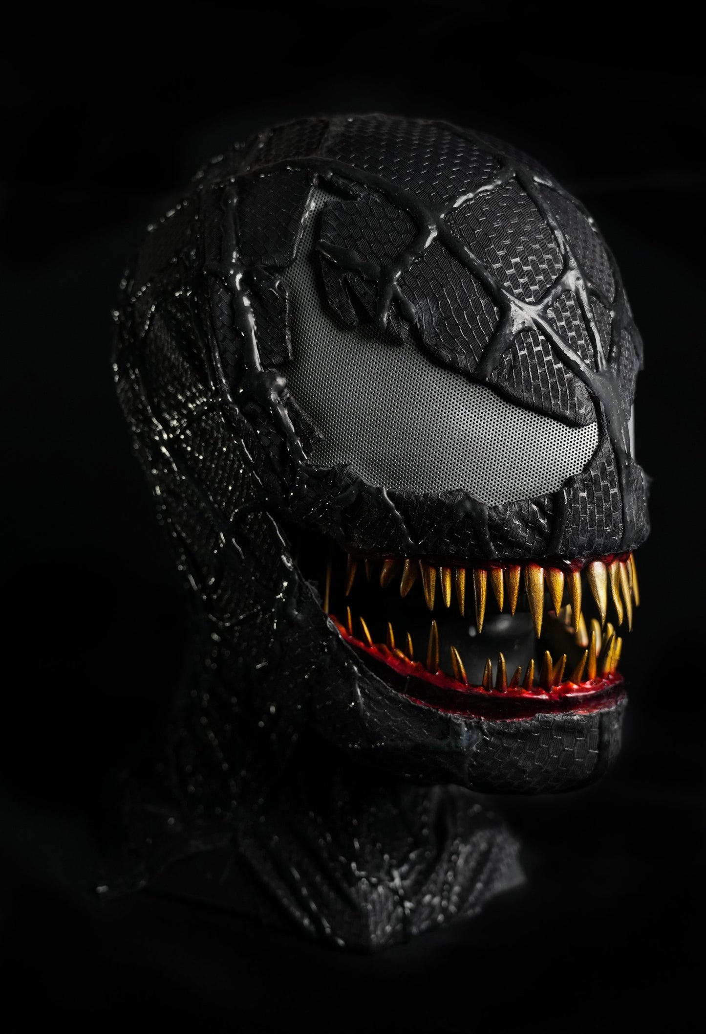 Black Symbiosis Movable Jaw Face Shell Mask – joyydesign