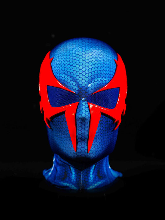 Blue Web Pattern Face Shell Mask – joyydesign