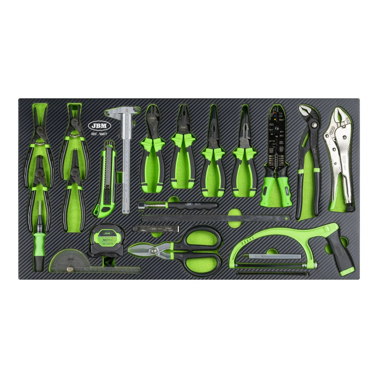 Tool trolley with tools, 8 drawers, 482 pcs, Carbon EVA