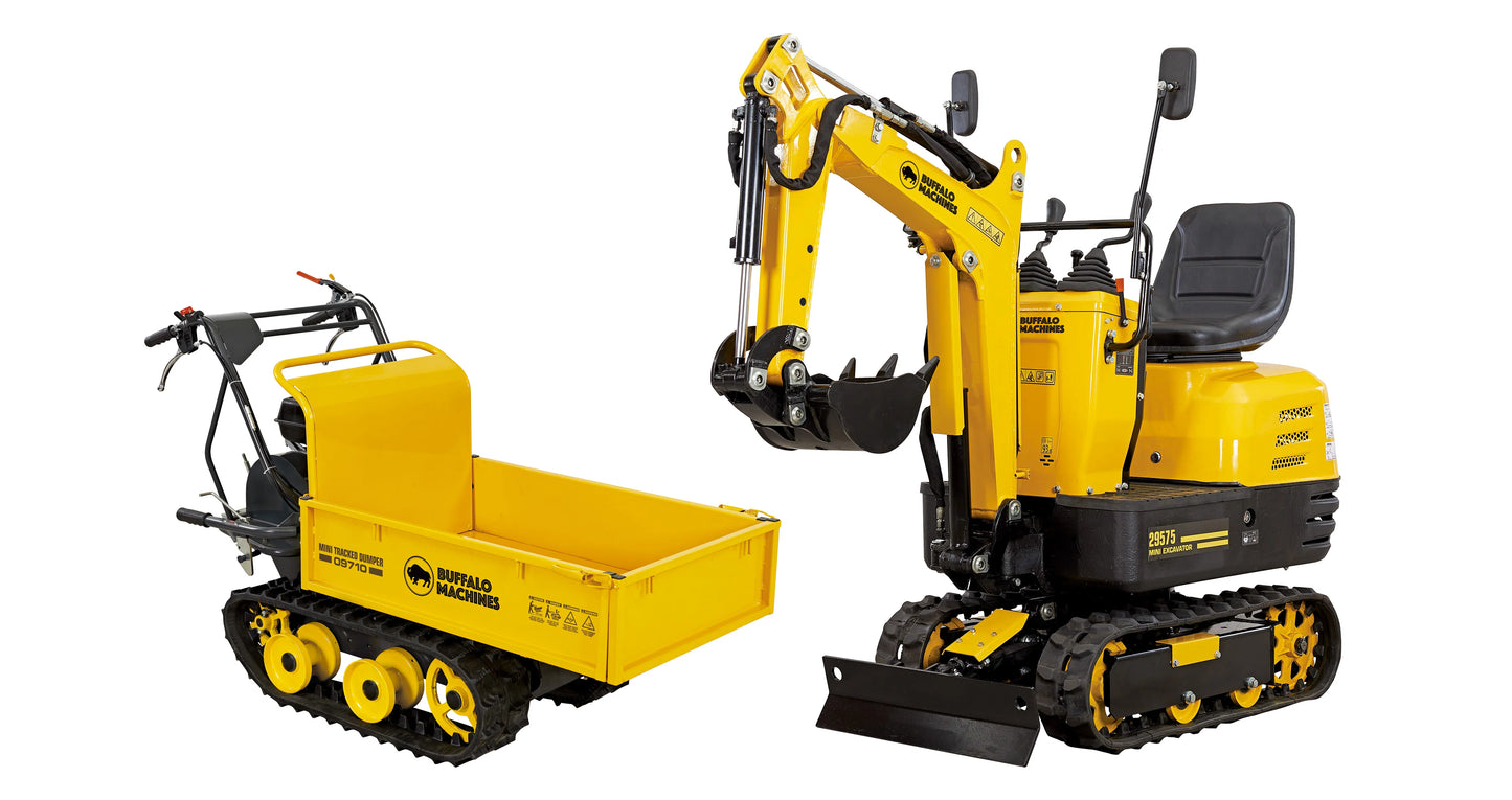 Buffalo B600 Micro Digger and TD300 Tracked Dumper Package