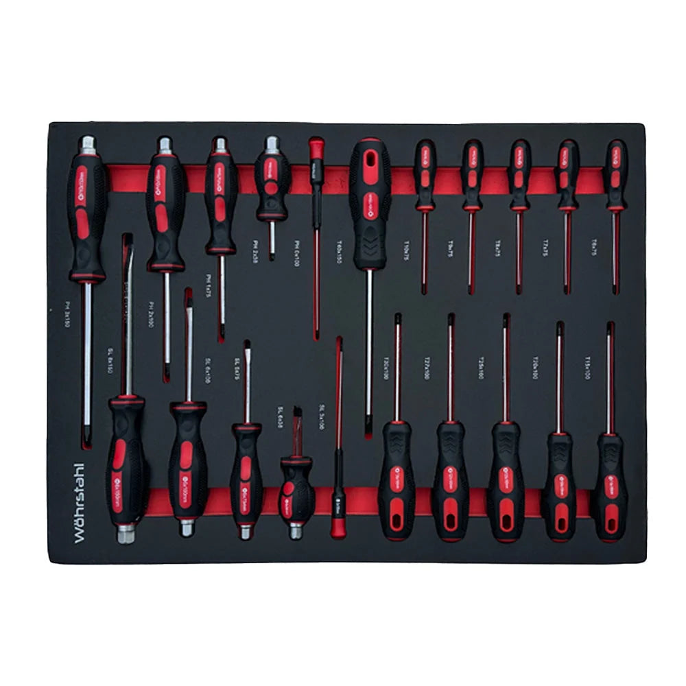 Wöhrstahl 7/7 – Tool trolley with tools, 7 drawers, 267 pcs Cr-V