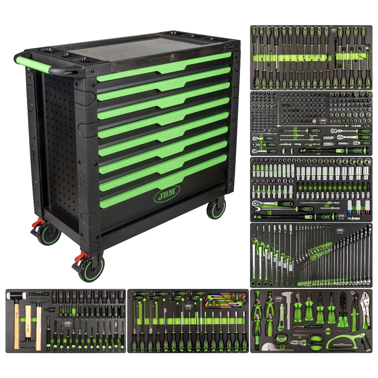 Tool trolley XL 7/8 with tools, 468 pcs
