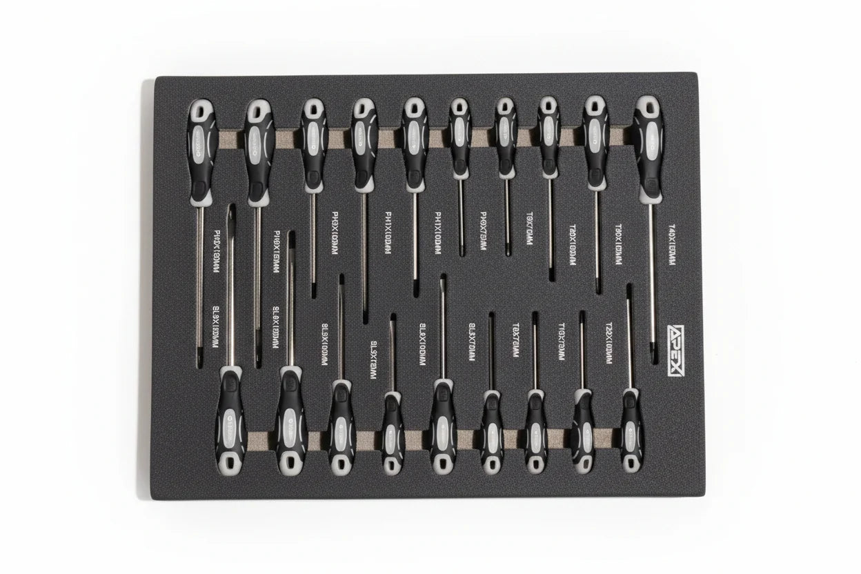 APEX XXXL – Tool trolley with tools, 12 drawers, over 300 pcs, EVA