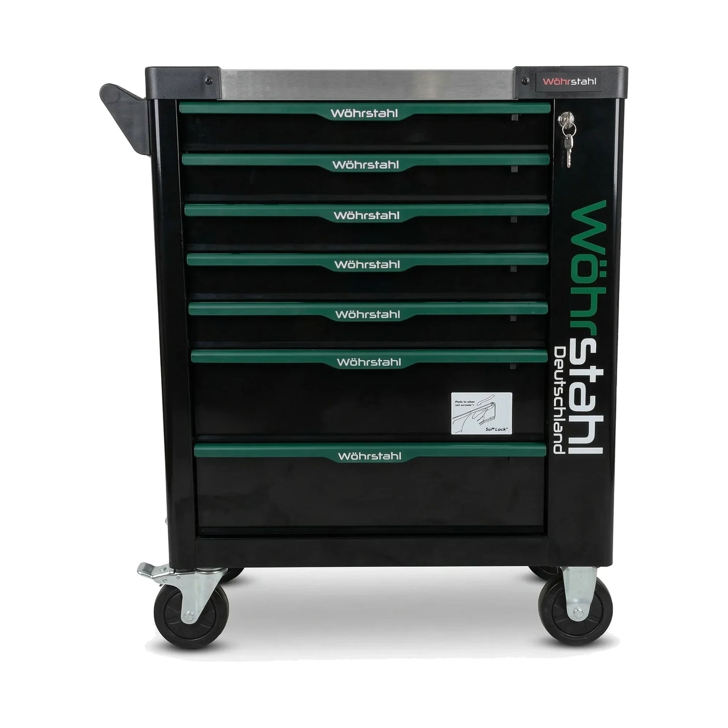 Wöhrstahl 7/7 – Tool trolley with tools, 7 drawers, 267 pcs Cr-V
