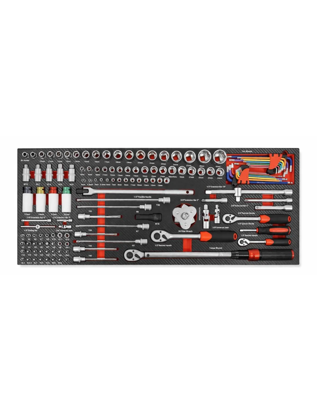 EVERFORCE – Tool trolley with tools, 12 drawers, 300 pcs