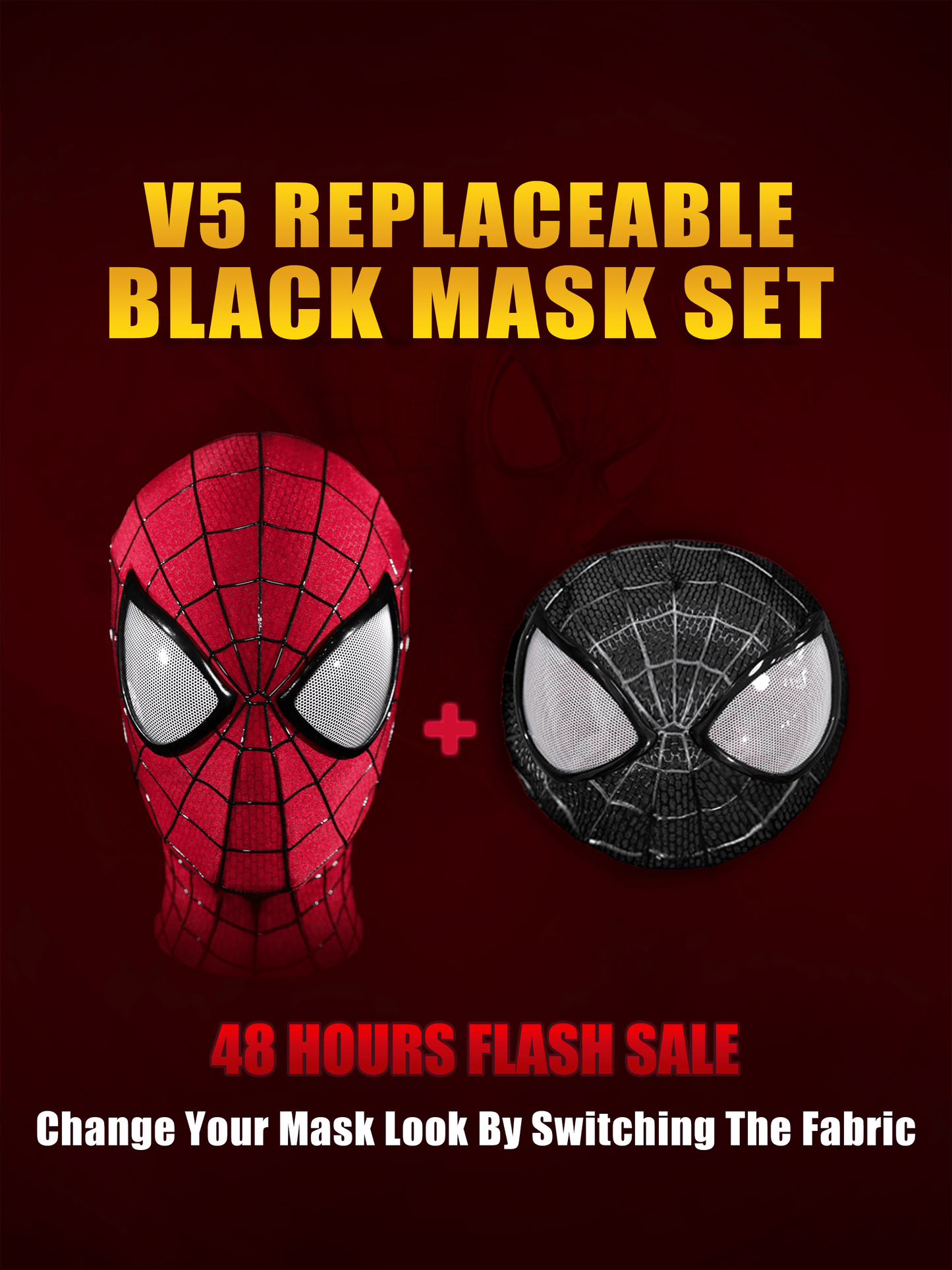 V5 Replaceable Black Fabric Mask Set – joyydesign
