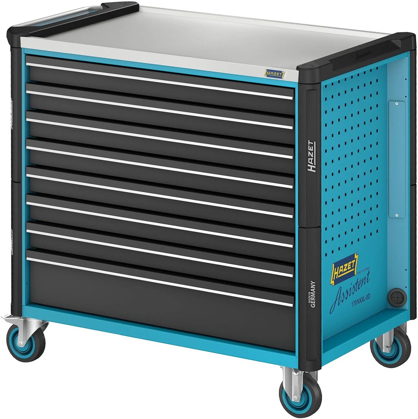 HAZET 179NXXL-8D Assistent – Tool trolley with tools, 8 drawers, 619 tools