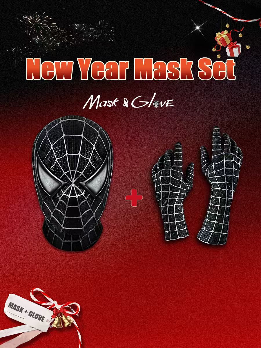 New Year Mask Set: OG Black Mask & Gloves – joyydesign