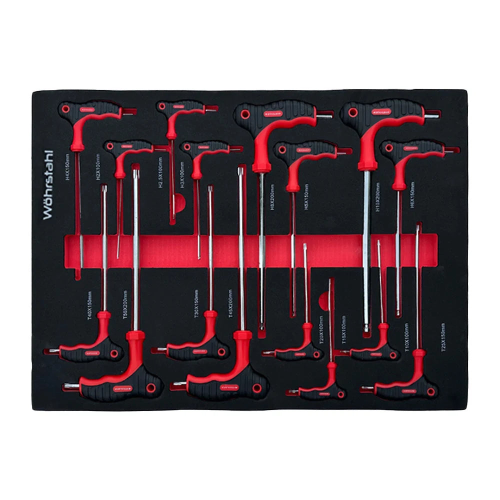 Wöhrstahl 7/7 – Tool trolley with tools, 7 drawers, 267 pcs Cr-V