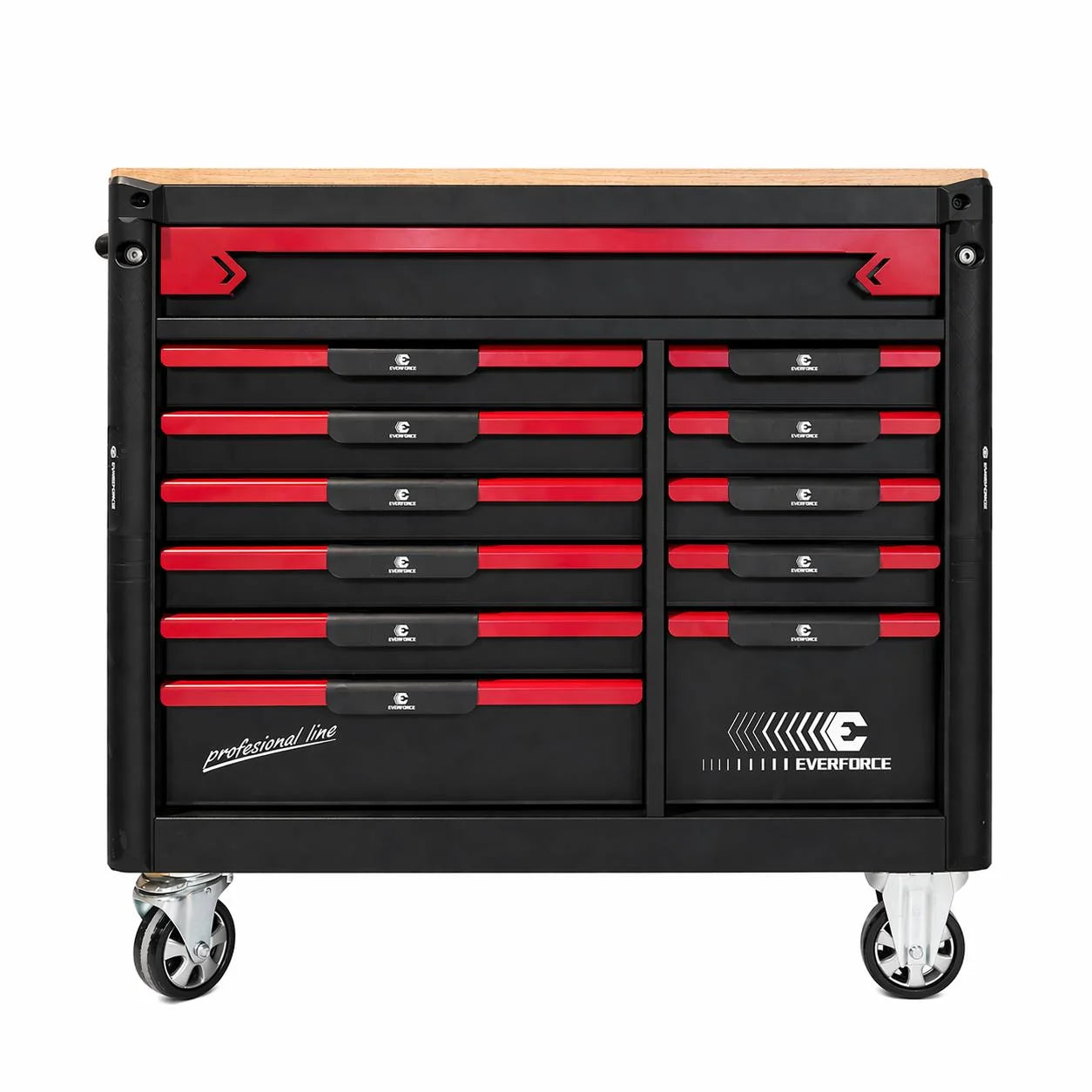 EVERFORCE – Tool trolley with tools, 12 drawers, 300 pcs