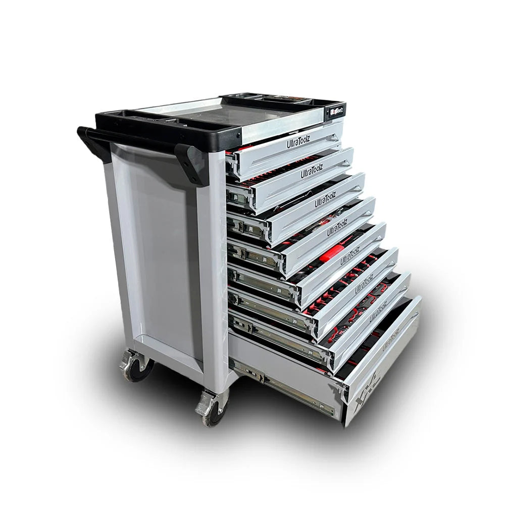 UltraToolz 8/8 – Tool trolley with tools, 8 drawers, 291 pcs