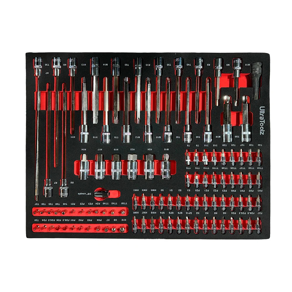 UltraToolz 8/8 – Tool trolley with tools, 8 drawers, 291 pcs