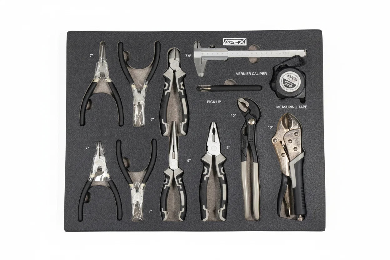 APEX XXXL – Tool trolley with tools, 12 drawers, over 300 pcs, EVA