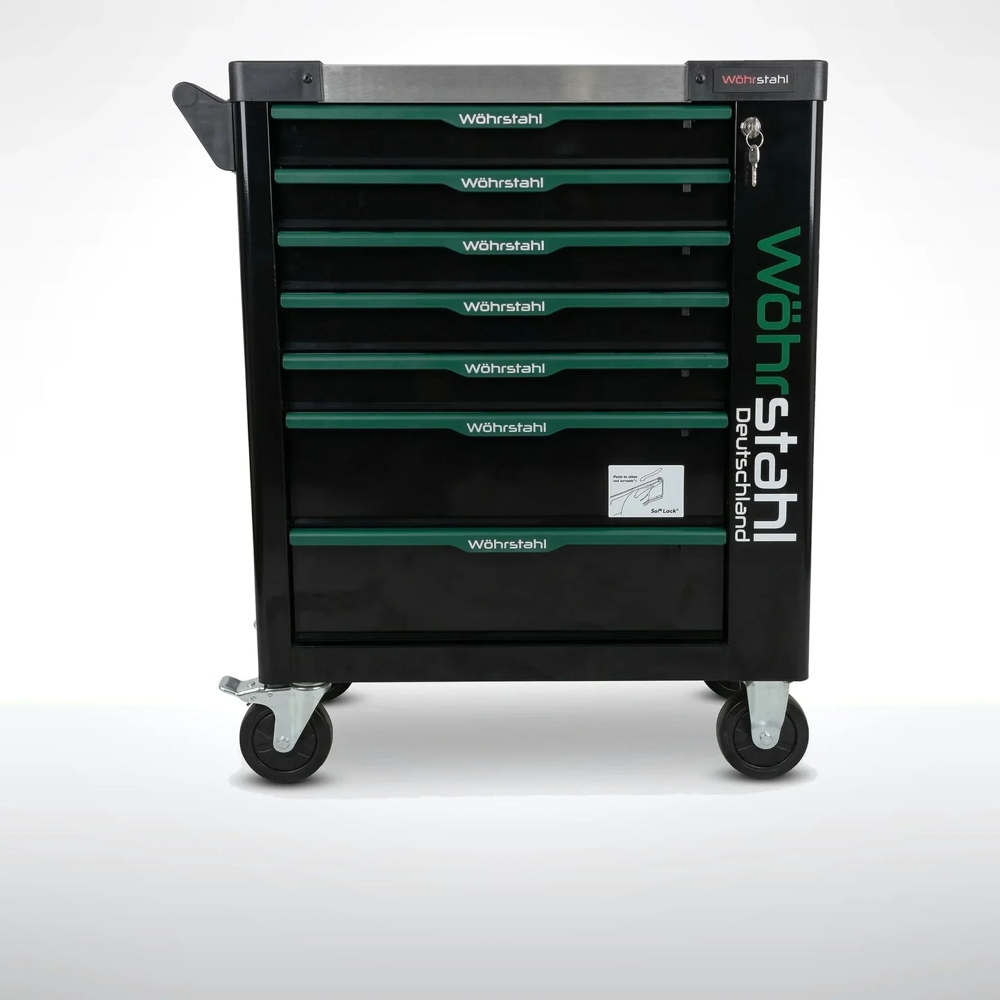 Wöhrstahl 7/7 – Tool trolley with tools, 7 drawers, 267 pcs Cr-V